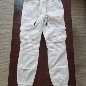 Mens Small, Slim Fit, American Rag Cargo Pants, White